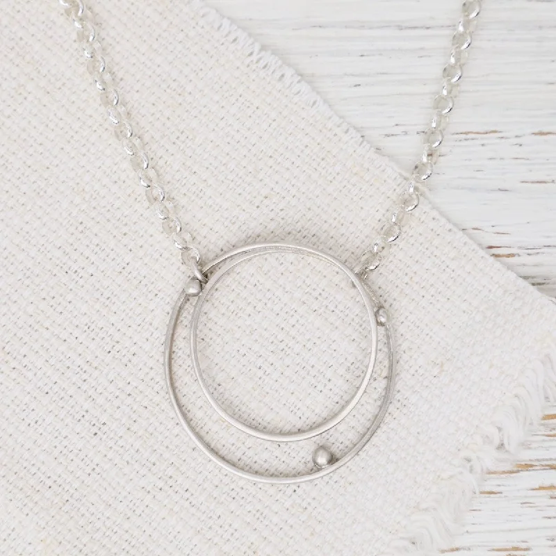 women's necklaces with delicate chain -Large Orbit Necklace