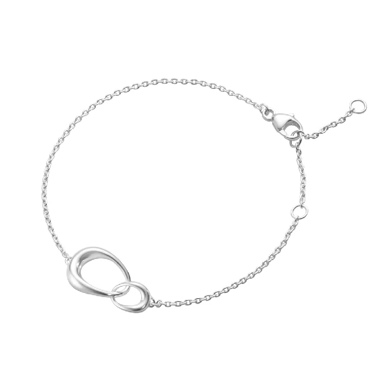 women's bracelets with cuff style -Silver Offspring Delicate Chain Bracelet