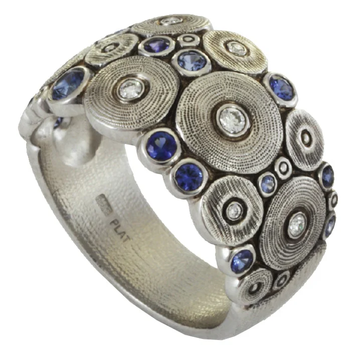 women's rings with star-shaped diamond -Alex Sepkus Ocean Ring - R-110PS