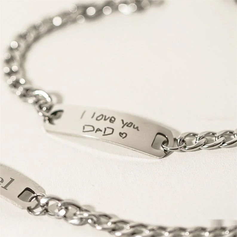 women's bracelets with fashion style -Custom Handwriting Bracelet