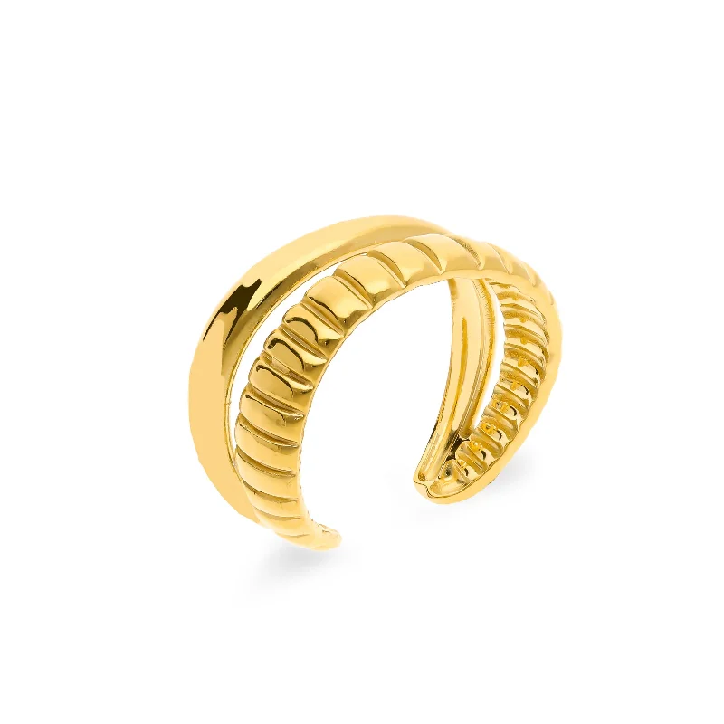 women's rings with infinity symbol -Duo ring gold