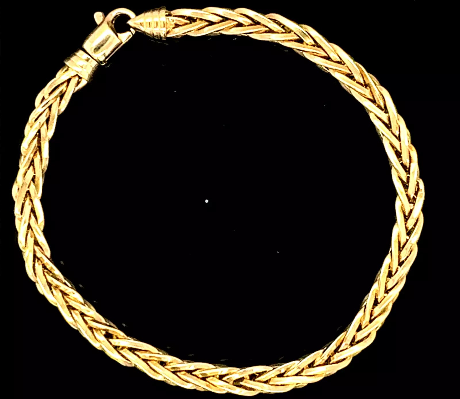 women's bracelets with gemstone bracelet -14k Yellow Gold Effy Woven Bracelet 7 Inch