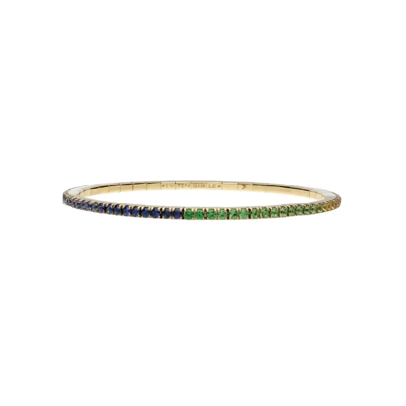 women's bracelets with charm bracelet -2.65 CT Rainbow Stretch Bracelet