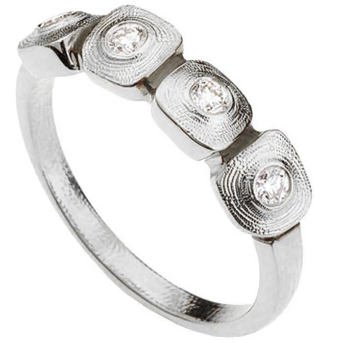 women's rings with bold design -Alex Sepkus Dancing Squares Ring - R-212ZD