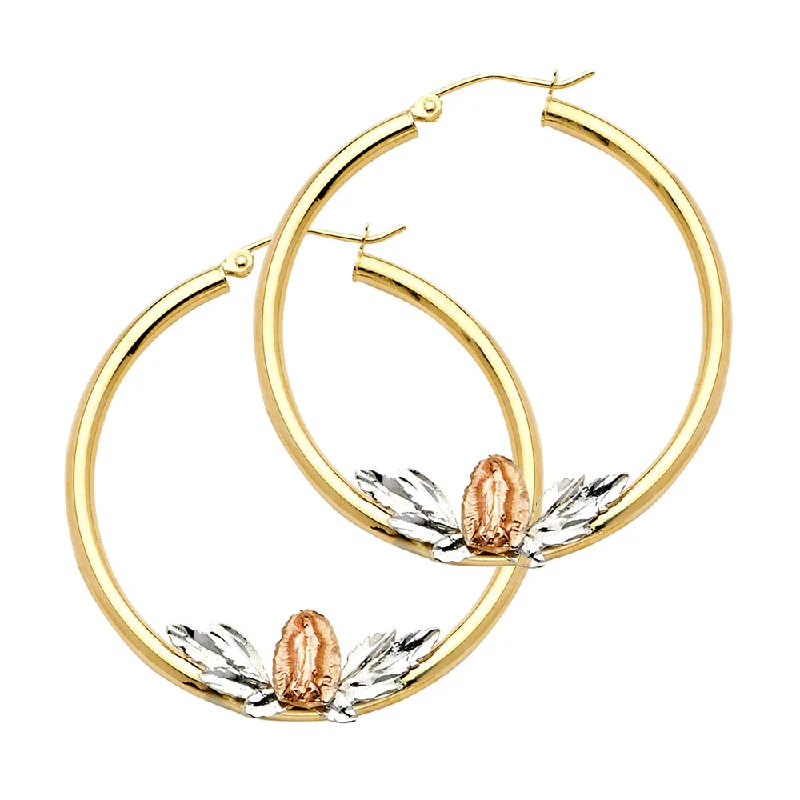 women's earrings with modern elegance -114K Guadalupe Hoop Earrings