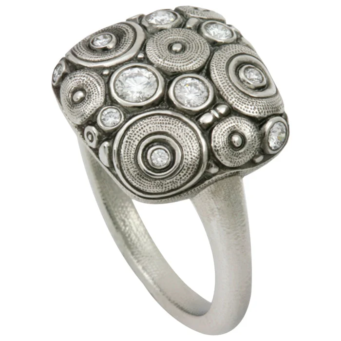 women's rings with gemstone -Alex Sepkus Orchard Ring - R-130PD