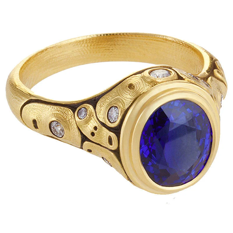 women's rings with round-cut stones -Alex Sepkus Emma Ring - R-202MD