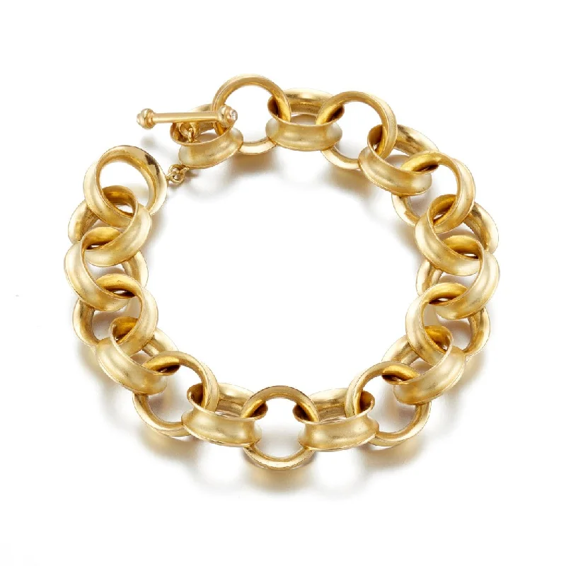 women's bracelets with retro style -Torus Link Bracelet