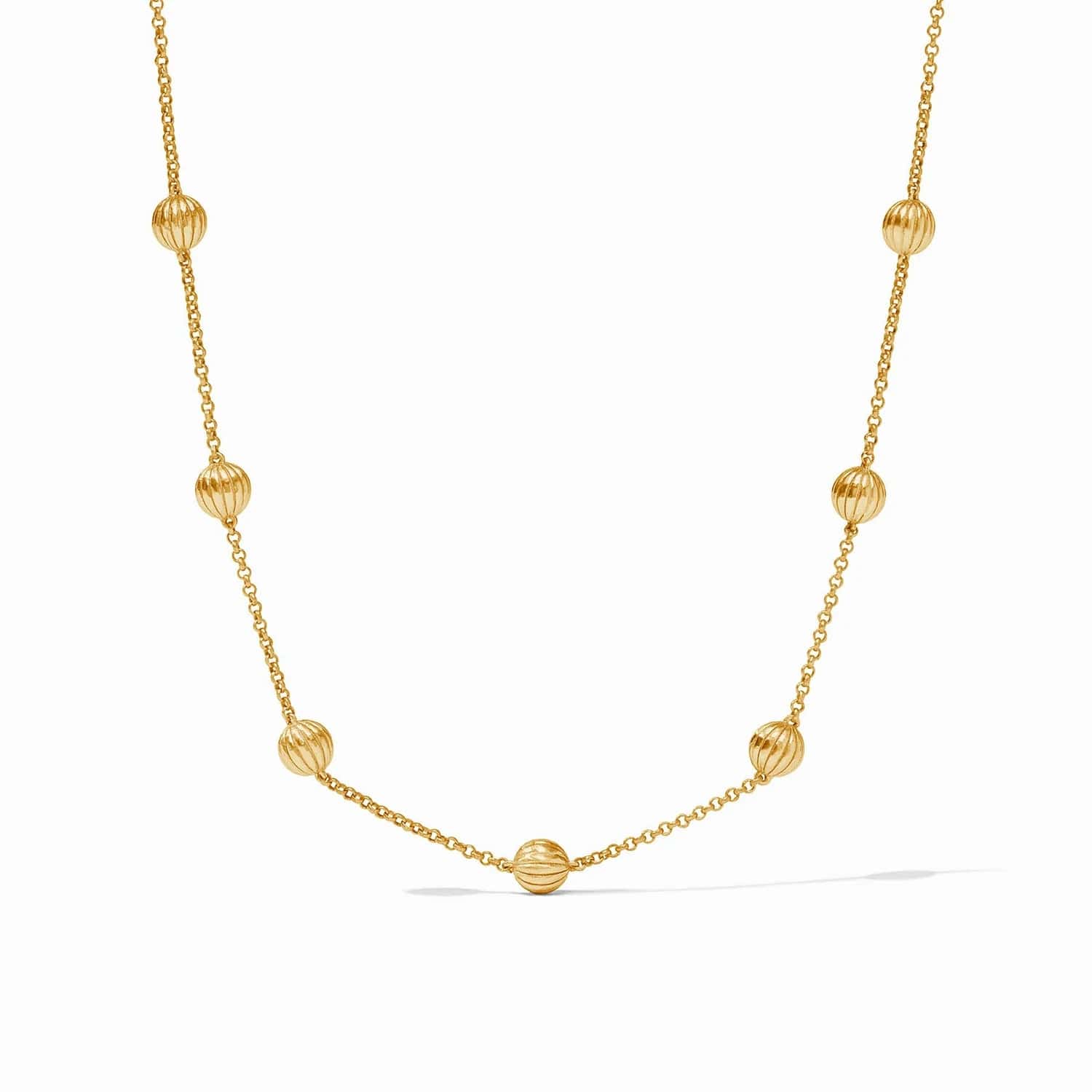 women's necklaces with diamond bezel -Cirque Delicate Station Necklace