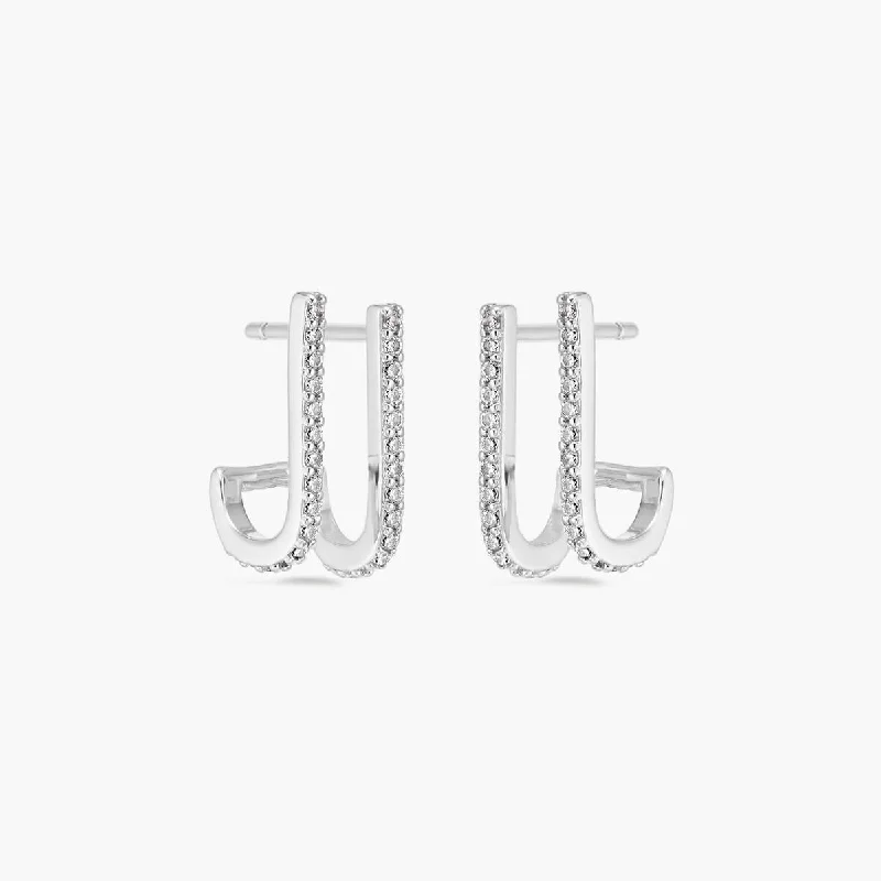 women's earrings with ear cuffs -Elara Earrings