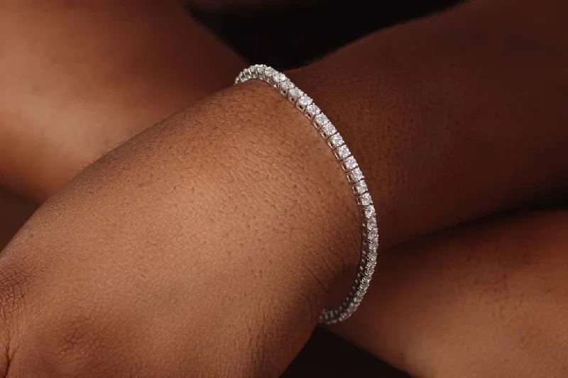 women's bracelets with intricate design -Tennis Moissanite Bracelet